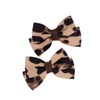 Baby girls leopard hair bow Clips Pin,print bow hairpin for