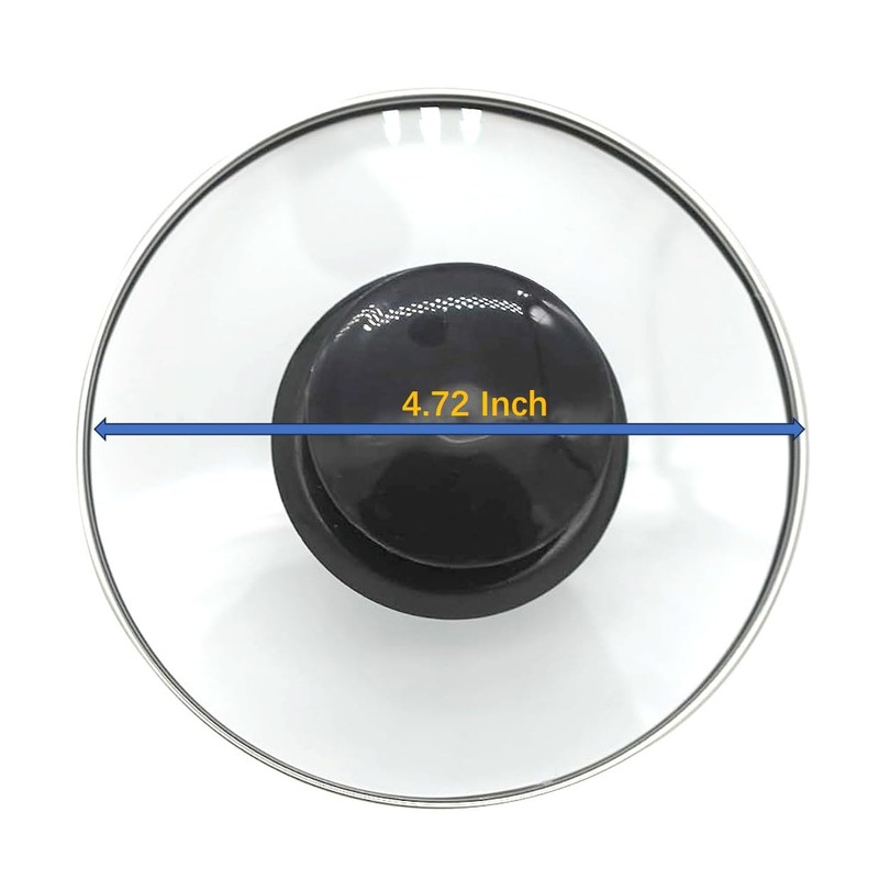 0.65QT slow cooker glass lid (4 5/8")