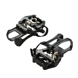 PROVO Pedals Bicycle, SPD Pedal with Strap and Clip Bicycle Pedal for Exercise Bike/Dynamometer, Spinning Bike, Indoor Bicycle and All 9/16 Inch Spindle Bikes, 6 Months Warranty