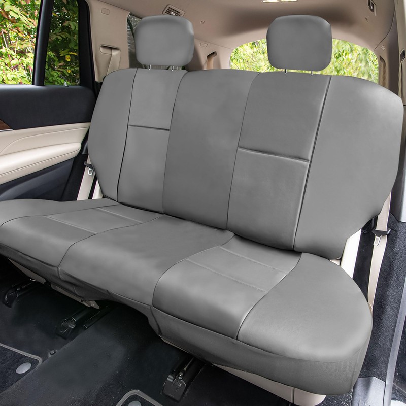 FH Group Car Seat Covers Classic PU Leather Split Bench