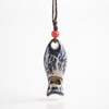 POYAMUSE Ceramic Fish Whistle Pendant Necklace for Women - Handmade