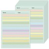 OBUSATT 100 Sheets Multi-Color Raised Line Paper Kindergarten Practice Tactile