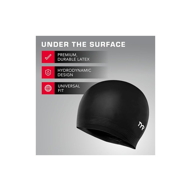 TYR - Gorro de natación (látex)