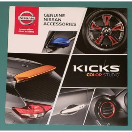 2018 NISSAN KICKS ACCESSORIES COLOR STUDIO 6-page Original Sales Brochure