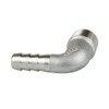 Quickun 304 Stainless Steel Hose Barb Fitting Elbow, 3/8" Barb