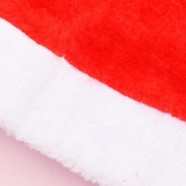 UNVOJL 4 Packs Christmas Pet Hat Classic Red Xmas Pet Hat with Elastic Band Soft Pet Santa Hat Pet Photo Props for Festival New Year