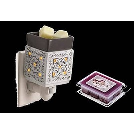 Modern Cottage Pluggable Fragrance Warmer Gift Set with Courtneys Wax Melt - Cinnamon-Apple