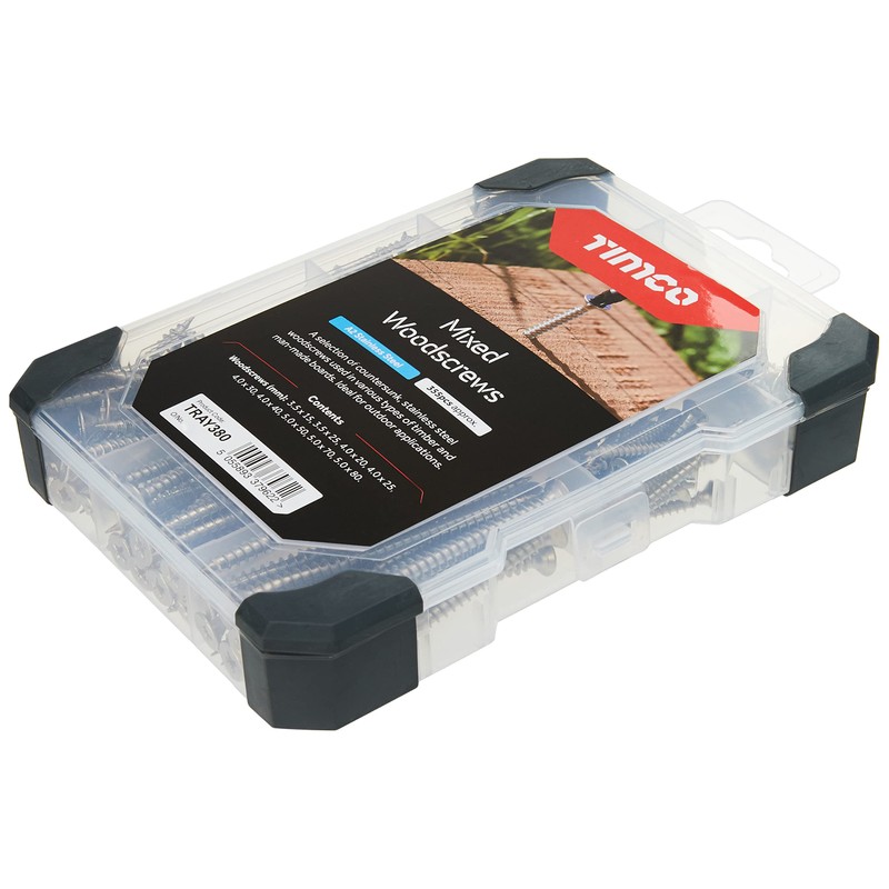 TIMCO A2 Stainless Steel Screws - Mixed Tray – 340