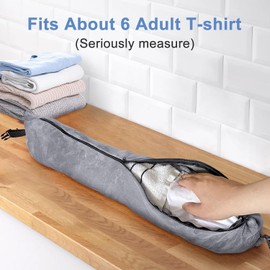 2-Pack Stuffable Travel Neck Pillow - Adjustable & Packable Travel Pillow for Extra Luggage, Lightweight No-Filler Design, Essential for Flights, Cars & Office