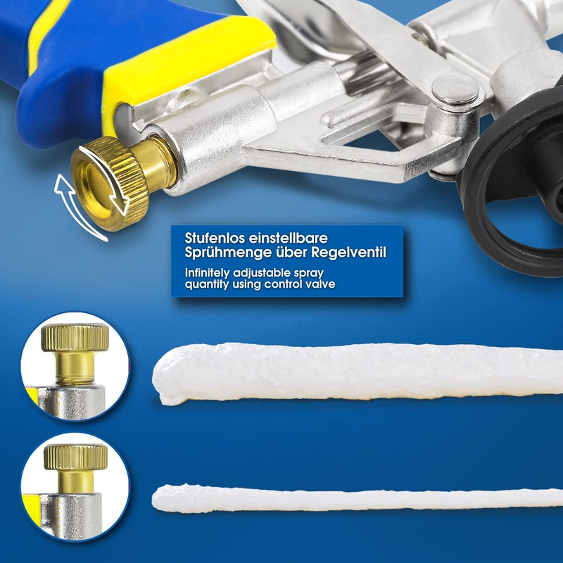 S&R Foam Gun, Dosing Gun for Construction Foam Cans, Ergonomic