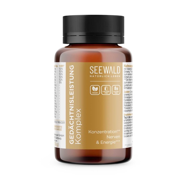 SEEWALD Memory Performance Vital Mushroom Complex Capsules (Pack of 60)