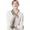 DAMILY Men's Scarf, Large Size, Plain, For Spring and Autumn,