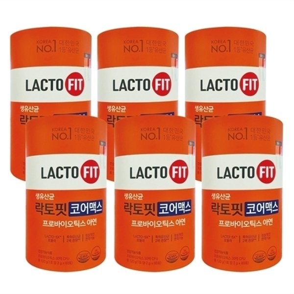 Chong Kun Dang Health Lactopit Core Max Raw Lactobacillus 2g 60 sachets 6 cans czI, basic / 종근당건강락토핏코어맥스생유산균2g60포6통czI, 기본