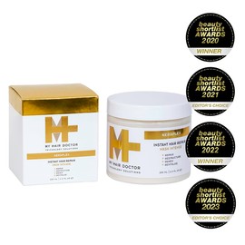 My Hair Doctor Keraplex Instant Hair Repair Conditioning Mask - Hydrating Hair Mask for Dry, Damaged Hair, Leave-In Conditioner with Keratin, Castor Oil Conditioner, Hair Treatment Mask, Vegan - 200ml