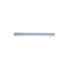 Wedo 525331 Ruler Aluminium 30 cm with Non-Slip Rubber Insert, Silver