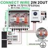 CNLonQcom 2 String Solar PV Combiner Box 2 in 2