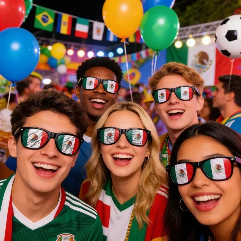 Kit De Gafas De Aficionado Al Fútbol Y Mundial 2026