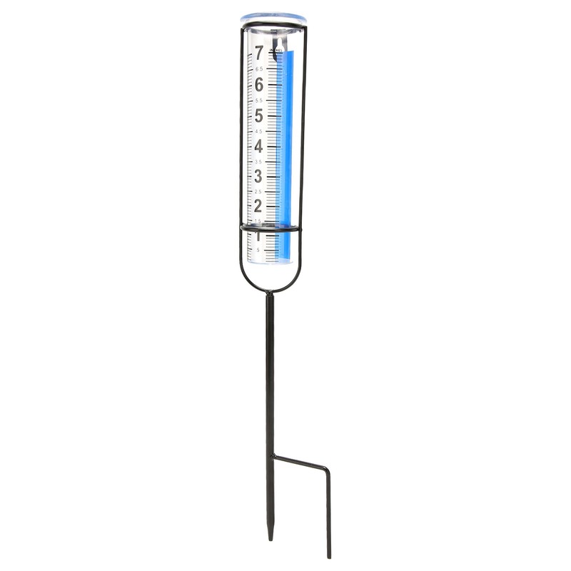Rain Gauge 7 Inch Capacity Detachable Rain Measuring Gauge with