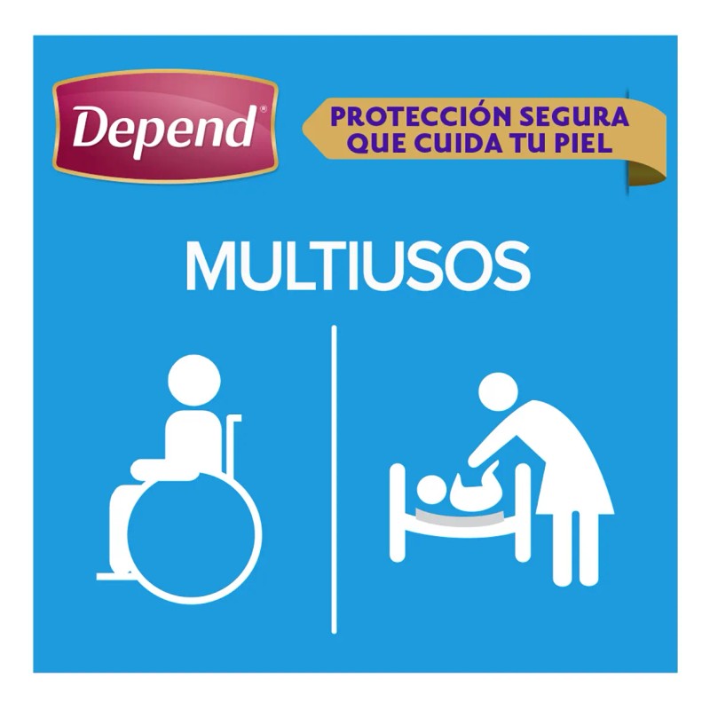 Protectores Predoblados Depend Unitalla 10 Piezas