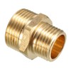 sourcing map Brass Pipe Fitting, Reducing Hex Nipple 3/4 BSPP