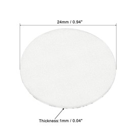 PATIKIL 24mm/0.94" Foam Lid Liner, 200Pack Adhesive PS Foam Lid Liner Pressure Sensitive Seal Cap Liners Resistant Tamper for Plastic Glass Jar Bottle Cap Seals