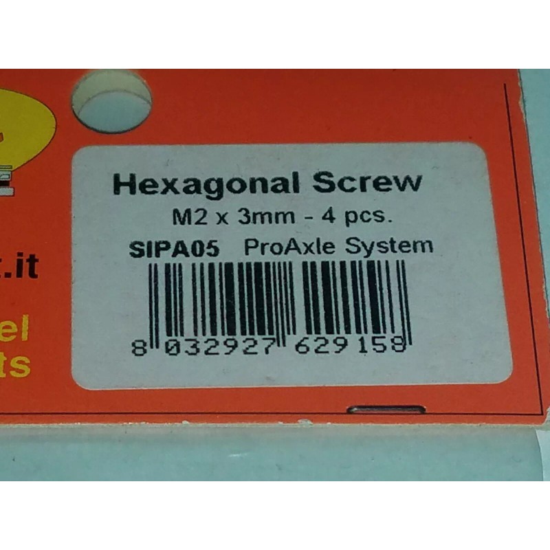 SLOT.IT HEXAGONAL SCREW M2 x 3mm 4pcs