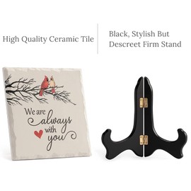 LukieJac Red Cardinal Gifts Cardinal Bird Christmas Decor Bereavement Gifts For Loss Of Mother Father Sympathy Gift Memorial Gifts In Memory Of Grandmother Sorry For Your Loss Condolence Grief Gift