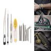 12Pcs Stainless Steel Paracord Stitching Set Paracord Needle with Storage