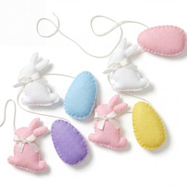 SmoothNovelty Bunny Egg Spring Felt Garland Some Bunny is Two Birthday Party Decorations for Home 4.9 ft Felt Rabbit Egg Garland Handmade Hanging Banner for Mantel Farmhouse Fireplace Wall Decor