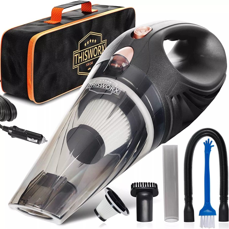 Audew Cleaner POTENTE Aspiradora de Mano para Carro Auto Portable