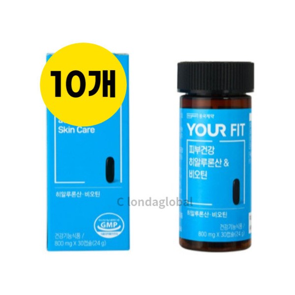 Dongkook Pharmaceutical Your Fit Hyaluronic Acid Biotin Nutrient 30 Tablets 10 / 동국제약 유어핏 히알루론산 비오틴 영양제 30정 10개