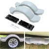 HECASA 12" Wheels Tires Skirt Boat Single Axle Trailers Fenders