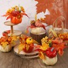 winemana Thanksgiving Decorations Set of 6 Artificial Pumpkins, Decorative Pumpkin