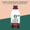 Starbucks Cold Brew Coffee Concentrate, Naturally Flavored Dark Chocolate Hazelnut,
