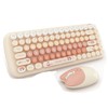 MOFII-TzBBL Mini Wireless Keyboard Mouse Set Round Keycap Multi-Colour Cute