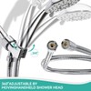 MAYYAYA Adjustable Handheld Shower Head Holder and Hose- Premium ABS