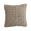 Creative Co-Op, Natural Woven Jute and Cotton Pillow with Basket