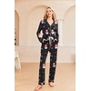 Ekouaer Christmas Pajamas Womens 2 Piece Matching Pj Set Long