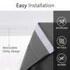 Muamar Velcro Blackout Curtains for Bedroom 2 Panels with Tiebacks(Grey,