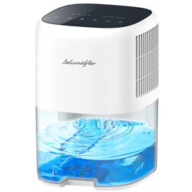 Small Dehumidifier for Home 44OZ Quiet with Auto Off & Defrost 5 Timers 3 modes 10 Color Lights 3 Brightness 260 Sq.ft Portable Dehumidifiers for Basement Bedroom Bathroom RV Closet