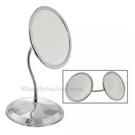 Zadro 10X / 5X DoubleVision Magnifying Mirror with Suction Cups