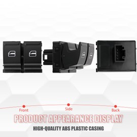 Sianxaido 1K3959857A Master Power Window Switch Driver Side Compatible with Eos 2007-2011 GTI 2006-2010 Golf 2010-2011 Rabbit 2006-2009 R32 2008