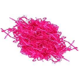 Taotenish 100g/pack Shredded Crinkle Paper Raffia Paper Confetti for Gift Box Packing Filling Dry Straw Gifts - Phloxine