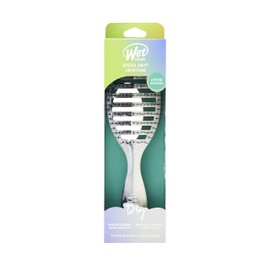 Wet Brush Speed Dry Hair Brush - Smoky Quartz (Gemstone) - Vented Design and Ultra Soft HeatFlex Bristles Are Blow Dry Safe With Ergonomic Handle Manages Tangle and Uncontrollable Hair - Pain-Free