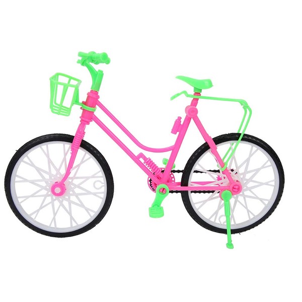 Doll Bicycle Girls Miniature Bicycle Plastic Simulation Mountain Bike Toy Kids Play House Gifts Decors for Doll Outdoor Accessories