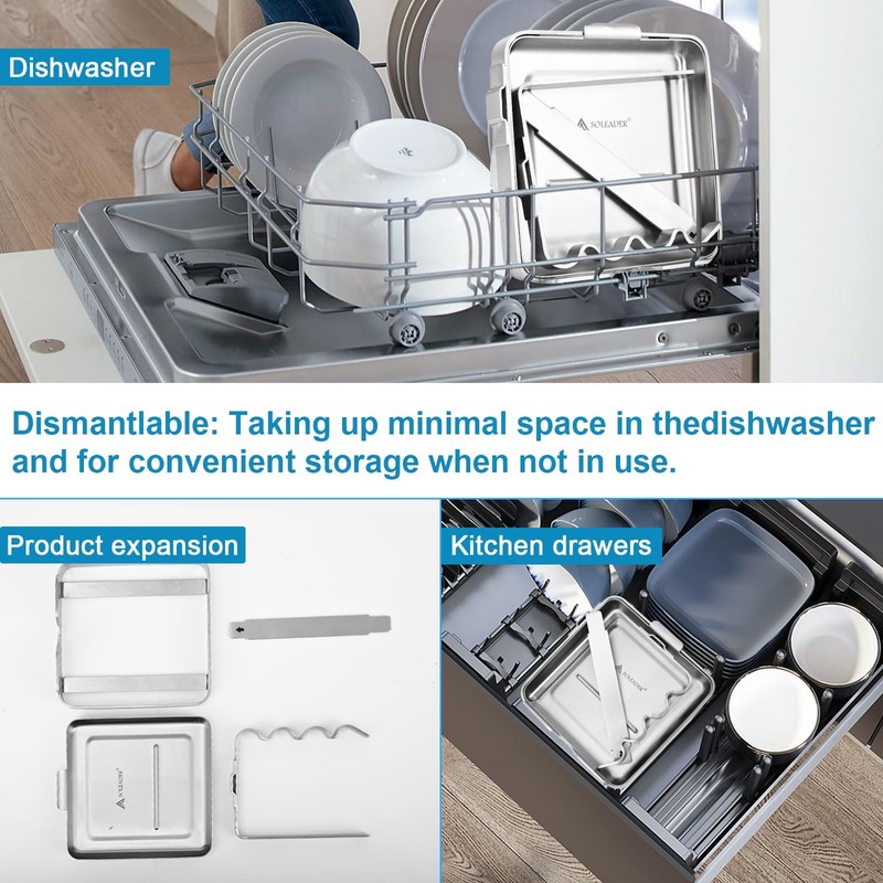 SOLEADER Vertical Spoon Rest and Lid Stand for Stove Top