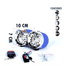 HL Bocina Alarma Para Moto Con Bluetooth Amplificador Integrado