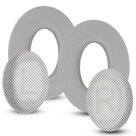 Joghaw Full Cooling Gel Replacement Earpads for Bose Quiet Comfort QC35 Headphones Ear Pads Cushions with Breathable Ice Silk Fabric, High-Density Noise Cancelling Foam - Gray