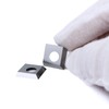 Indexable Carbide Insert Knife 14.3x14.3x2.0mm-50° 2-Edge Replacement Cutter for Cutech