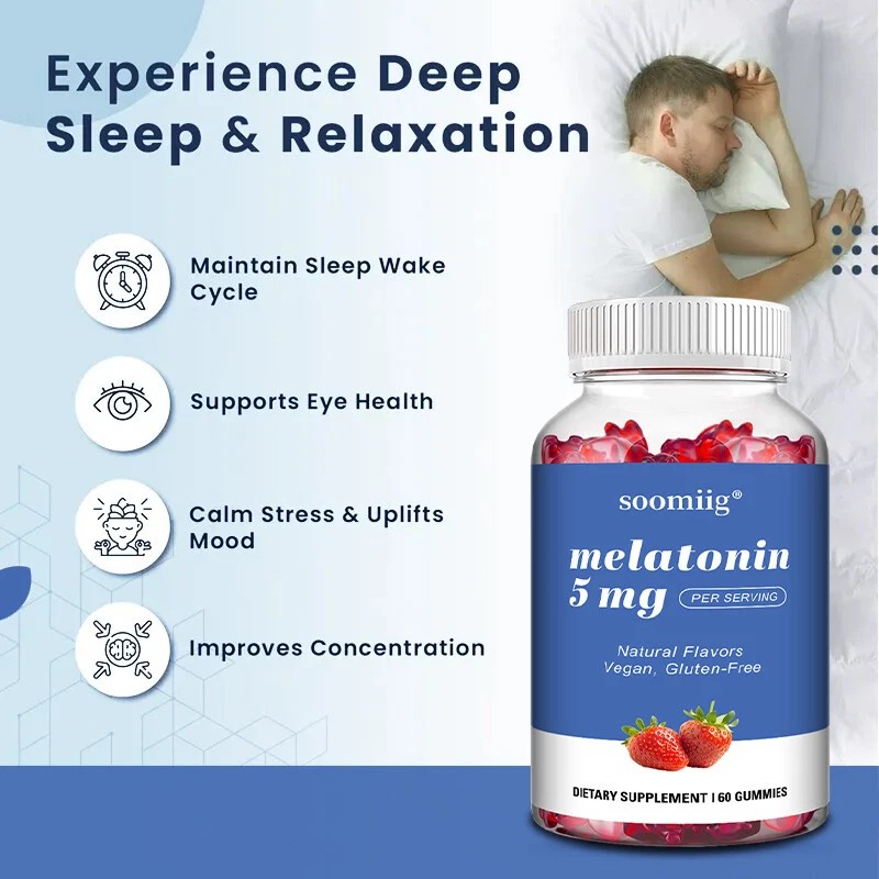 Soomiig Healthy Sleep Support Gummies - Promotes rapid sleep and